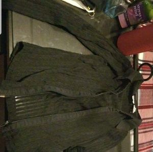 Black seethrough shirt